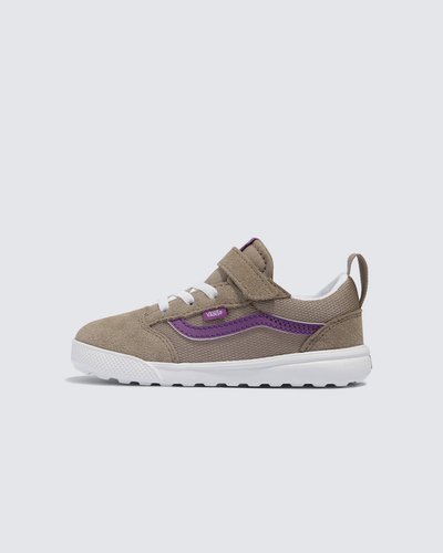 Um tênis versátil para crianças em movimento. Amortecido para conforto e com sola para aderência, para que os pequenos também possam "sair por aí". O UltraRange, o design de tênis mais versátil da Vans até hoje, agora está disponível para crianças, trazendo conforto e desempenho em primeiro plano. Equipado com todos os mesmos benefícios da versão adulta, o Tênis Ultrarange Pop Mesh Brown Purple Infantil garante que os pequenos também cheguem lá. Com acabamento da icônica Sidestripe e fecho de velcro para um ajuste personalizado, este tênis está pronto para todas as aventuras e brincadeiras das crianças.