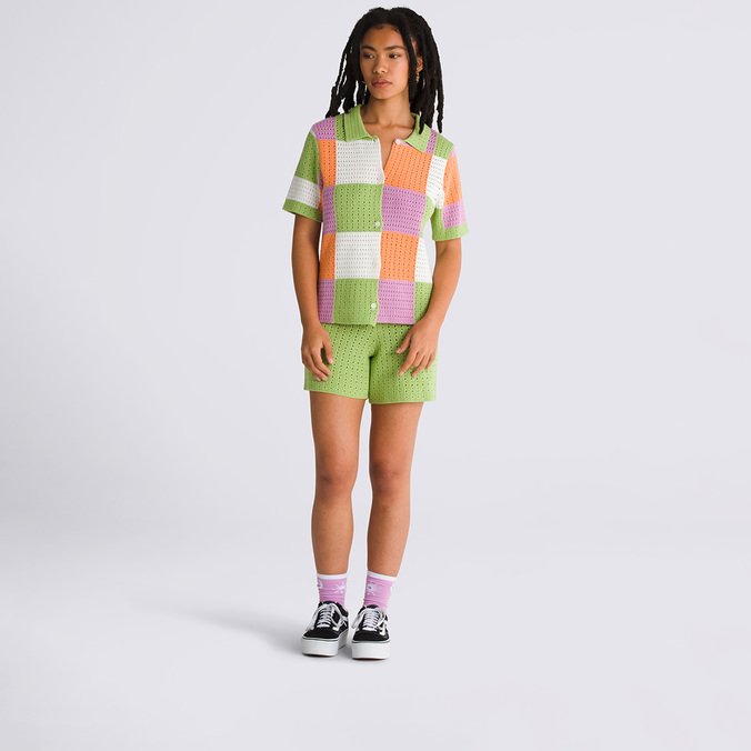 Casaco Morrison Checker Sweater S. Hero Sport Low Leaf Green