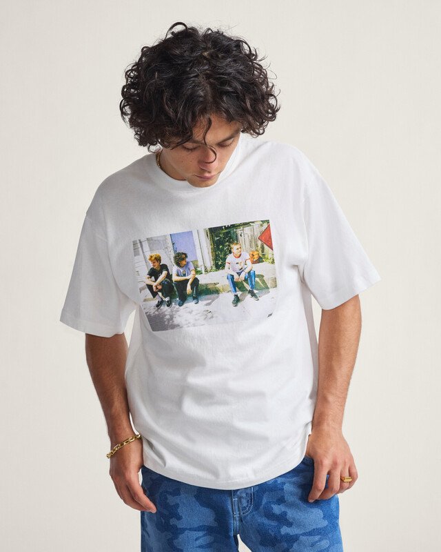 Camiseta Skate Atiba Haze Curb Crew Ss Tee White Hylane