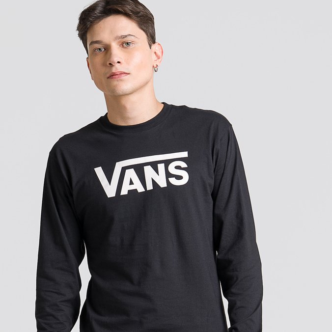 Camiseta Vans Classic Black White