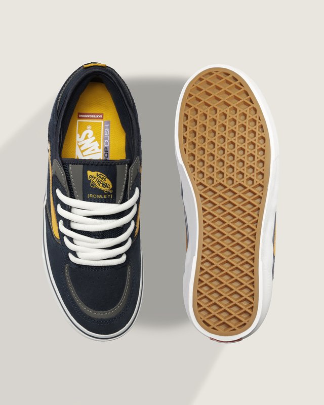 Tênis Rowley Skate Navy Yellow