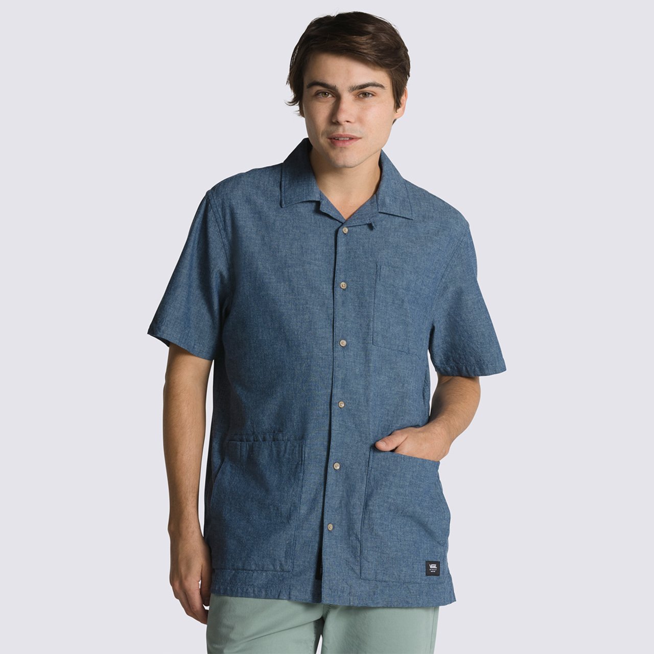 Camisa de botao vans cheap