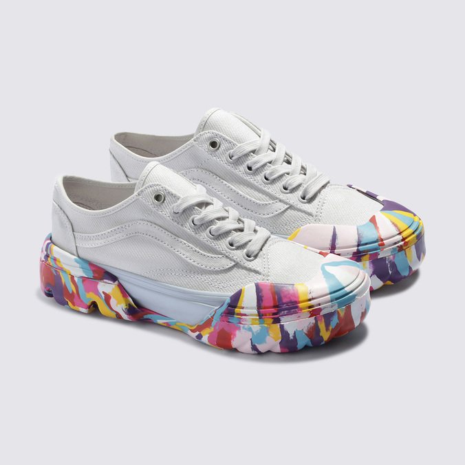 Tênis Old Skool Tapered Modular Rainbow Swirl