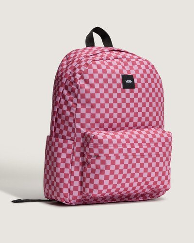 Visual exclusivo, utilidade diária. Uma versão em checkerboard de um item essencial da Vans, com conforto acolchoado e espaço para notebook. A Mochila Old Skool Check Mauvewood eleva o nível do seu transporte, com uma estampa tradicional que nunca desbota. Com compartimento para carregar notebook com total segurança, alças acolchoadas e organização interna, ela é feita para o trabalho pesado e equipada com o DNA Checkerboard da Vans - tudo feito com tecido 100% poliéster reciclado.