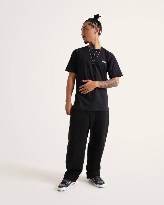 Calça Check-5 Loose Denim Black Rinse