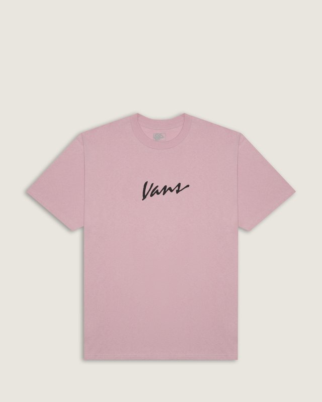 Camiseta Ss Classic Script Pink Dawn Black
