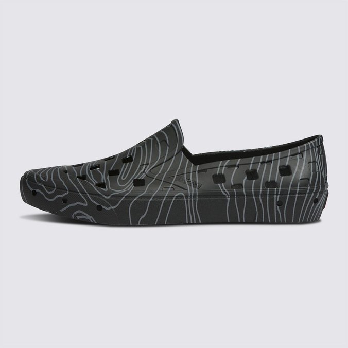 Tênis Slip-On Trk Vans X Nathan Florence Black Grey