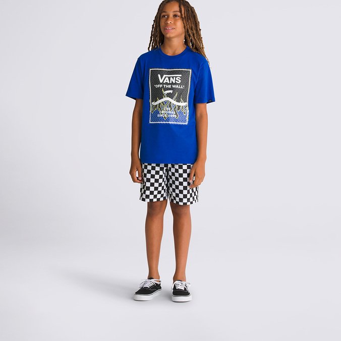 Camiseta Print Box 2 0 Digi Flames Surf The Web Infantil Vans