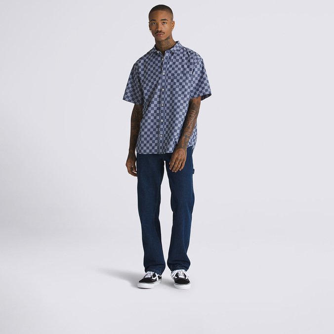 Calça Drill Chore Relaxed Carpenter Denim Pant Upland Dark Denim