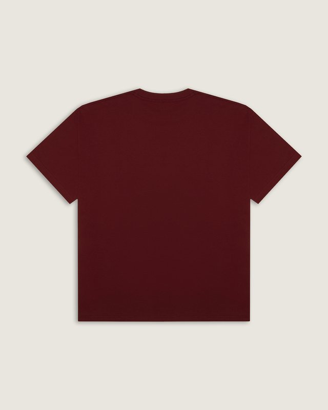 Camiseta Manga Curta Stretch Logo Bordeaux