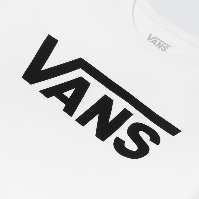 Camiseta Vans Classic Infantil White Black