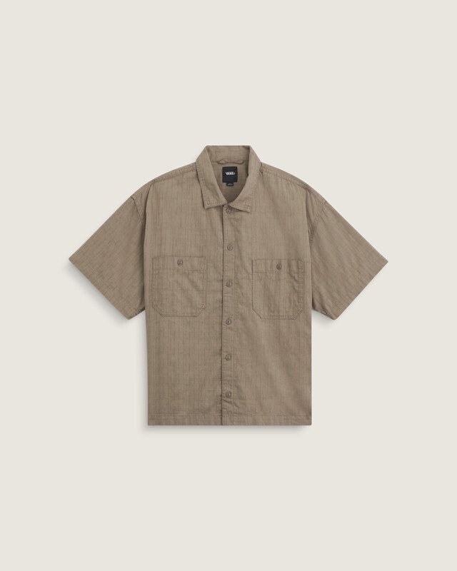 Camisa Manga Curta Larkspur Textured Solid Bungee Cord