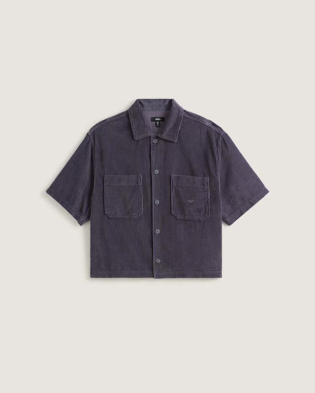 Camisa Manga Curta Lx Cord Steel Shadow