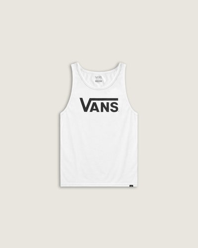 Fundada na Califórnia em 1966, a Vans está envolvida com a cultura de rua, artes, música e ligada ao skate e à evolução do esporte, sem perder a essência. Dos clássicos aos modernos, a Vans possui uma enorme variedade de modelos de tênis, roupas e acessórios, sempre mantendo o estilo "Off The Wall". A Regata Vans Classic Tank White Black possui o logo Vans em "Drop V" estampado na altura do peito e é confeccionada em 100% algodão. Tipo de caimento: clássico. O modelo tem 1,82 e veste tamanho M.