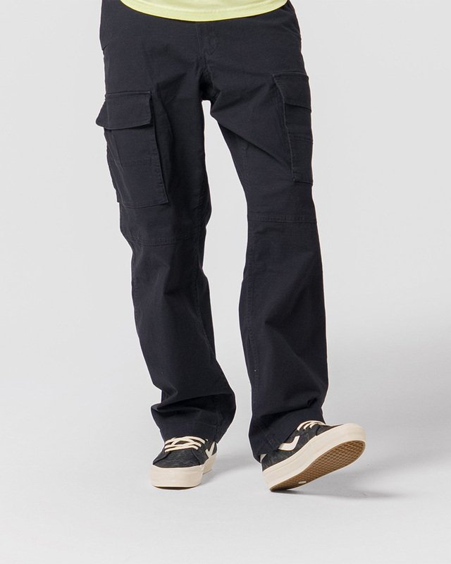 Calça Fatigue Cargo Loose Tapered Ripstop Black