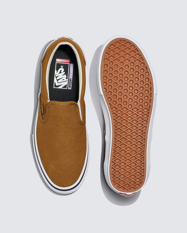 Tênis Skate Slip-On Duck Canvas Gb Golden Brown | Vans