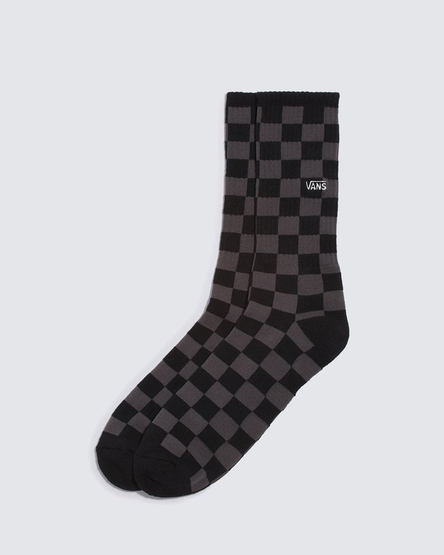 Meia Checkerboard Crew 6 5-9 Black