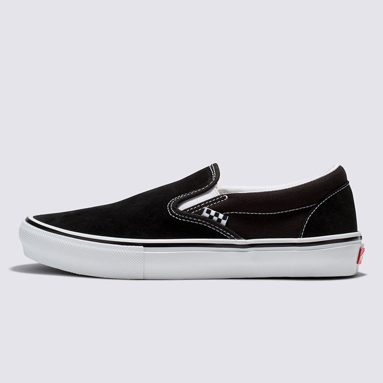 Tênis Skate Slip-On Black White