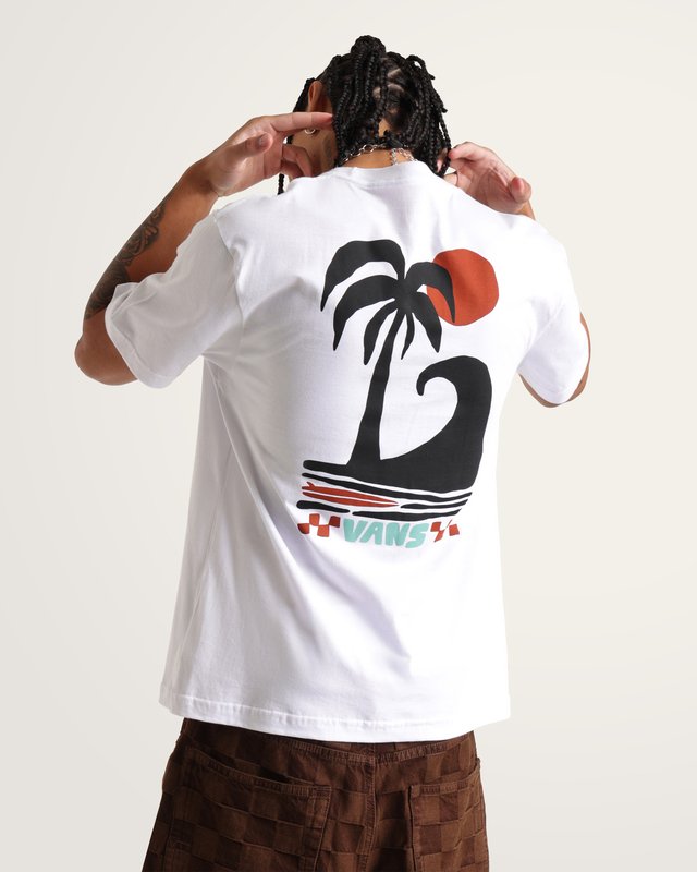 Camiseta Manga Curta Catch A Wave White
