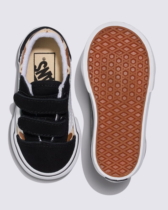 Tênis Old Skool Leopard Glitter Black Brown Infantil