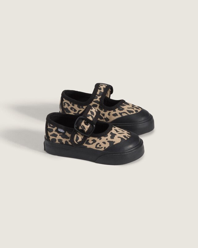 Tênis Mary Jane Leopard Black Infantil