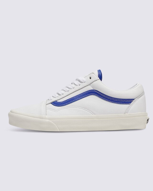 Tênis Old Skool Leather White Blue