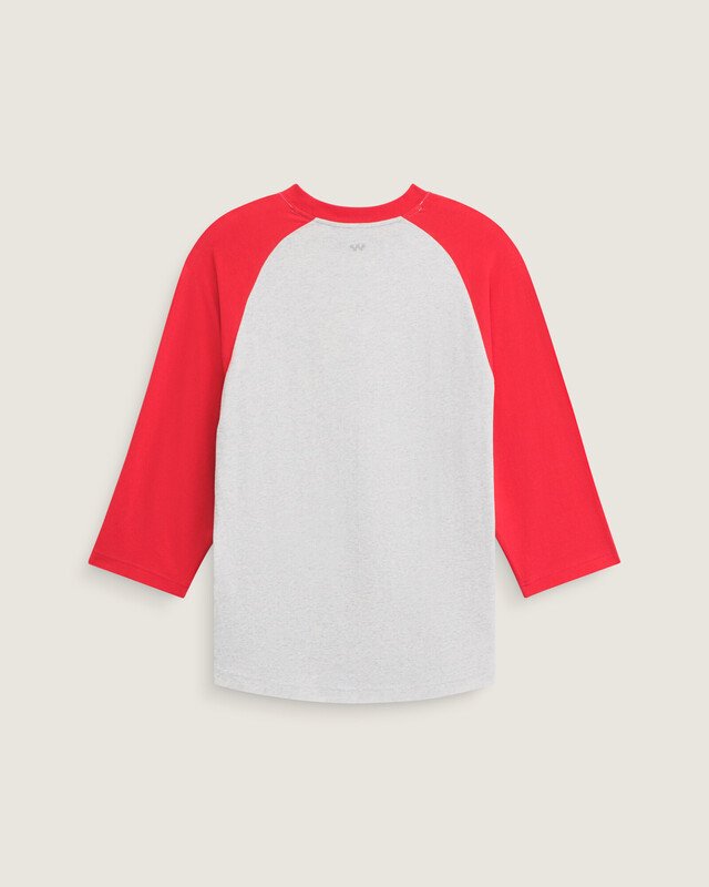 Camiseta Manga Curta Lx Raglan Crimson Haze Ash Heather