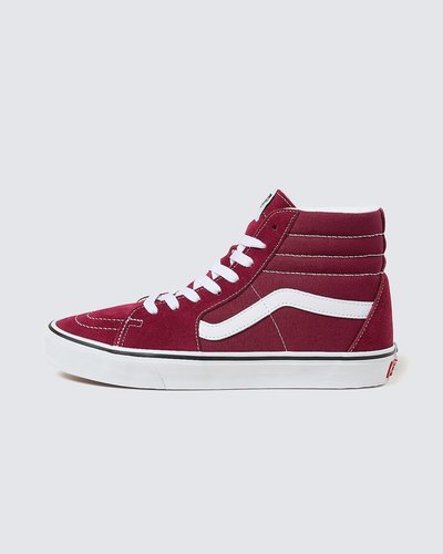 O Sk8-Hi, originalmente chamado de Style #38, foi apresentado em 1978 como o primeiro tênis de cano alto para a prática do skate. Apresentando um inovador colarinho alto acolchoado para suporte no tornozelo e uma biqueira reforçada, foi o segundo tênis a apresentar a icônica sidestripe da Vans ao mesmo tempo que trouxe um visual totalmente novo para a família Vans. Foi e ainda é um emblema da cultura “Off The Wall”. Em homenagem ao primeiro tênis de cano alto, o Tênis Sk8-Hi Rhododendron Color Theory é construído com lona e tecido sintético resistentes em uma variedade de cores clássicas e inesperadas. Este tênis com cadarço também vem equipado com solas de borracha waffle exclusivas para maior aderência no dia a dia.