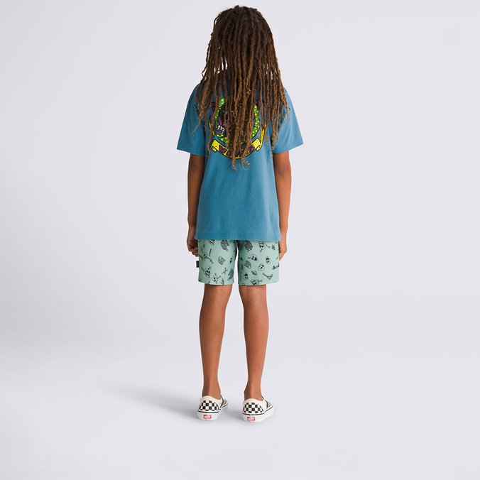 Boardshort Primary Print Elastic Iceberg Green