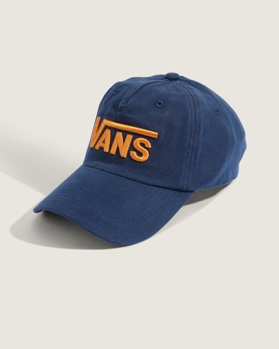 O Boné Drop V Logo Deep Indigo apresenta acabamento limpo e construção em tecido de algodão, com ajuste snapback regulável que proporciona conforto e adaptação. O modelo oferece toque macio, boa respirabilidade e bordado em relevo com o logo VANS na parte frontal. Design descontraído e traços autênticos refletem o legado urbano da marca.