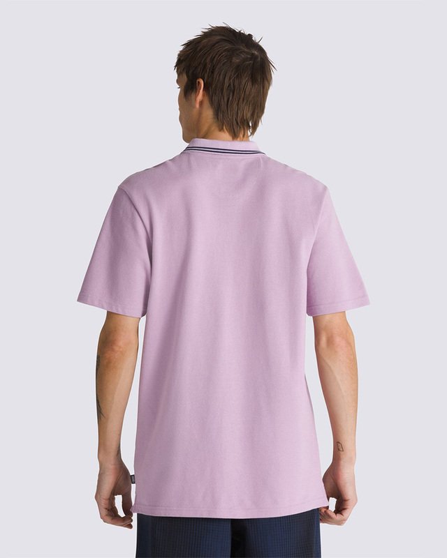 トップス Pedestal polo tee S Camiseta Halecrest SS Polo Lavender Mist | Vans