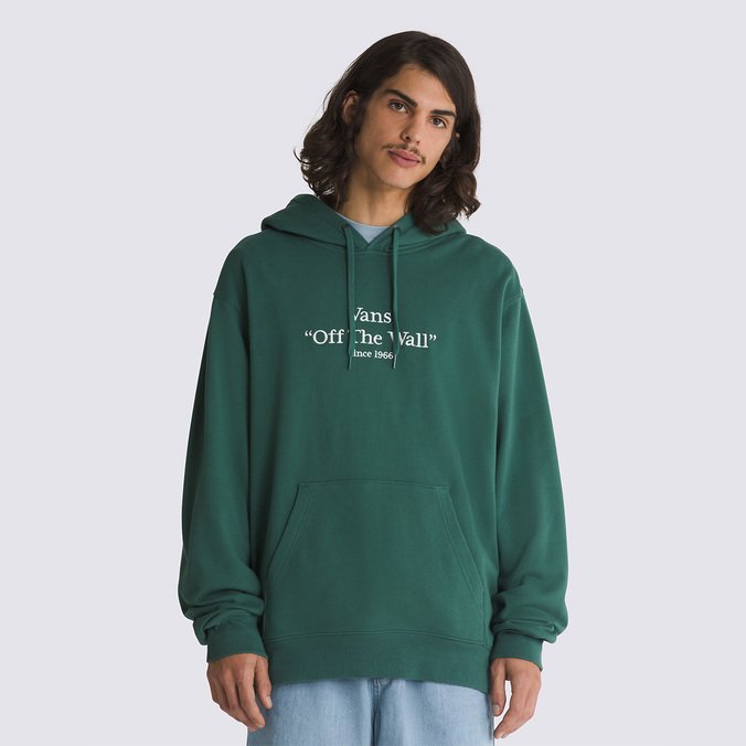 Moletom Quoted Loose Po Bistro Green White