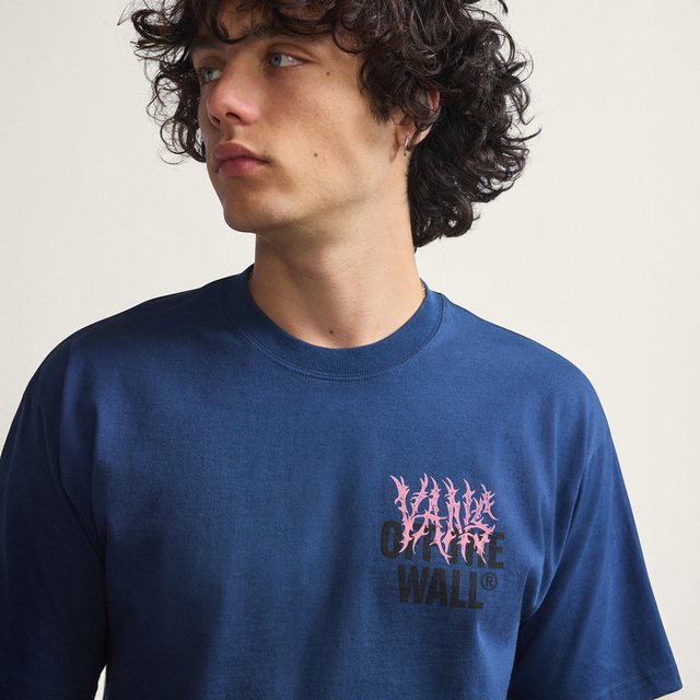 Camiseta Metal Wall Ss Navy Awall