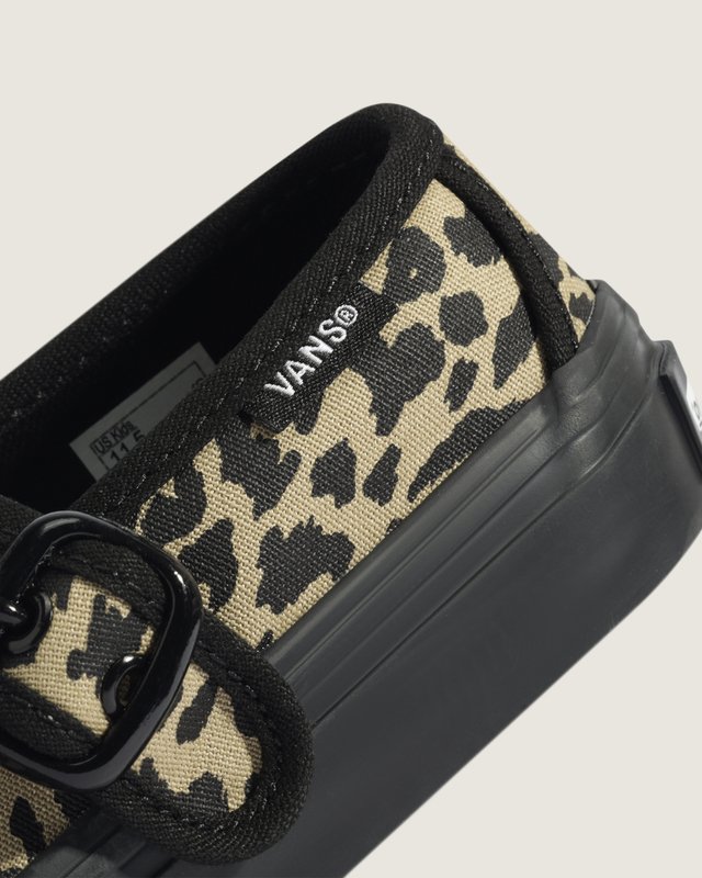 Tênis Mary Jane Leopard Black Infantil