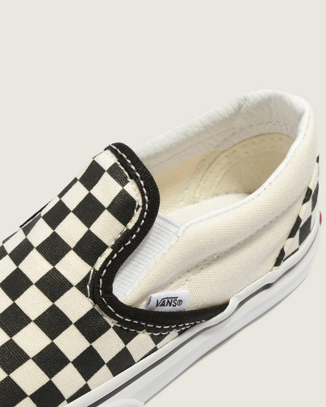 Tênis Slip-On Infantil Checkerboard Black White