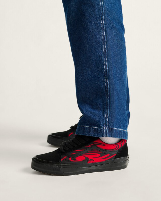 靴 Vans Lx Old Skool Y2k Flame Black/RED Tênis Old Skool Lx Y2K Flame Black Red | Vans