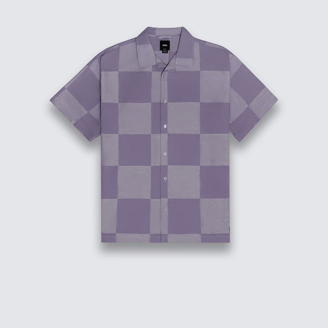 Camisa Kessler Checkerboard Ss Woven Purple Haze