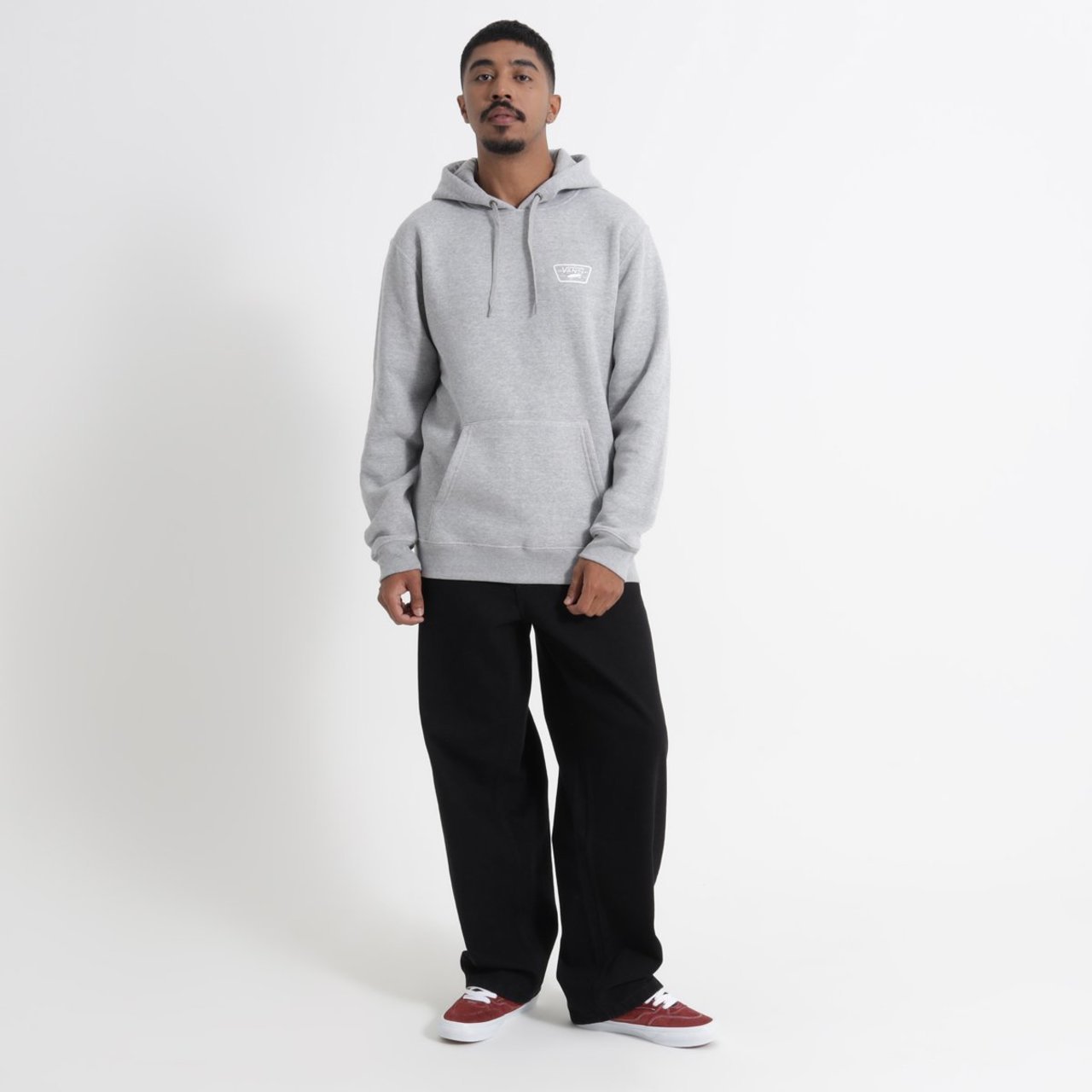 Moletom Full Patched Po Ll Cement Heather