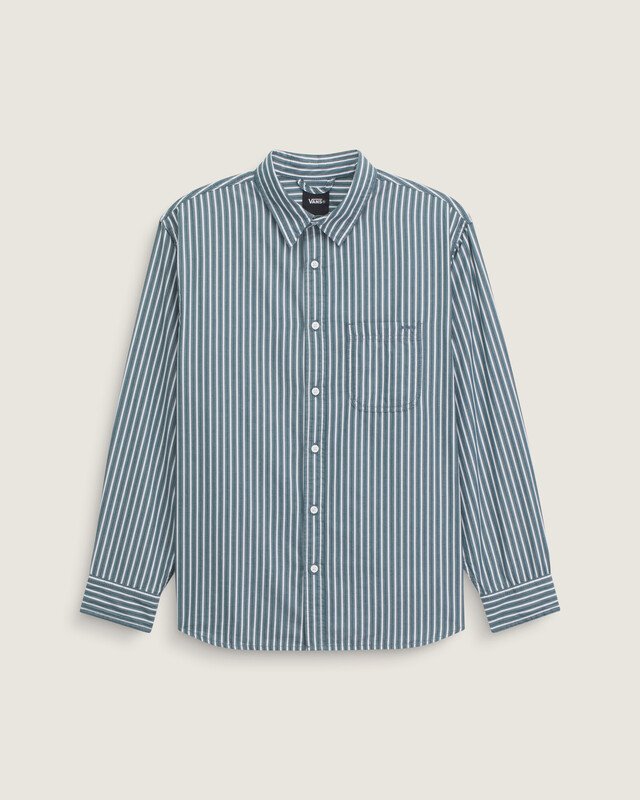 Camisa Manga Longa Lx Dobby Stripe Mystic Moss
