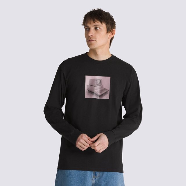 Camiseta Quick Service Ls Nostalgic Digital Black