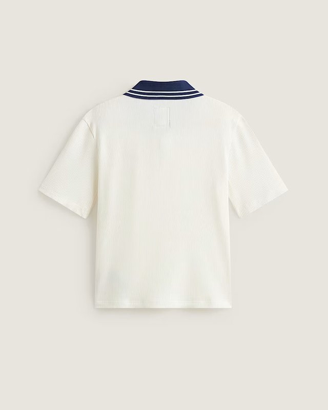 Camiseta Manga Curta Priscilla Polo Piping Egret