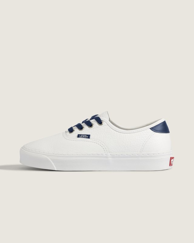 Tênis Authentic Leather White Navy