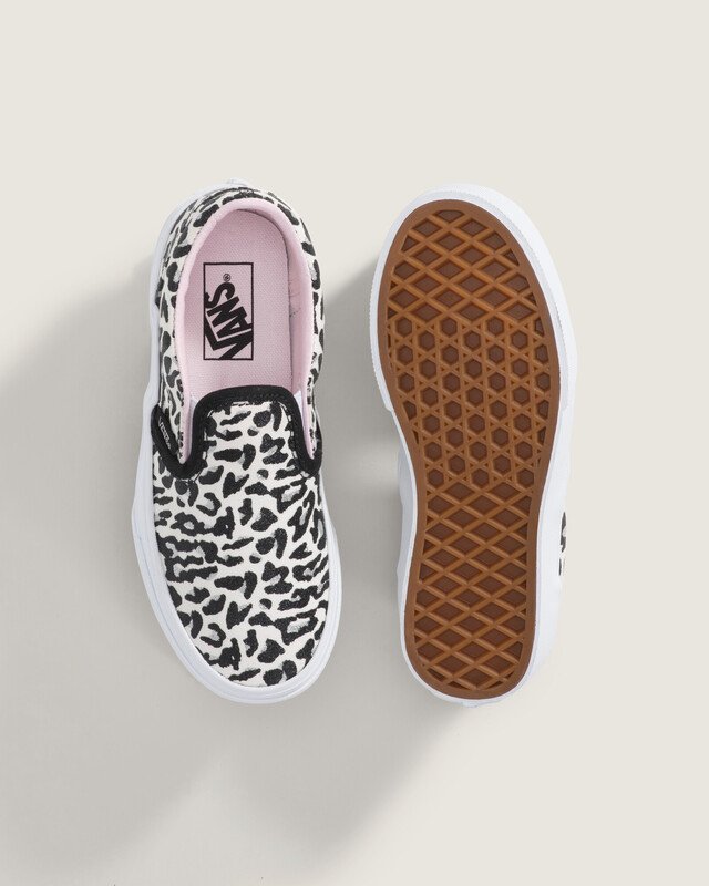 Tênis Slip-On Kids Leopard Glitter Pastel Pink Infantil