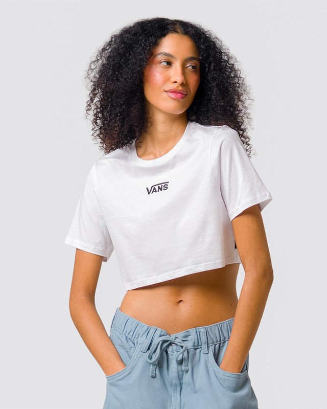 Camiseta Flying V Crew Crop Ii White