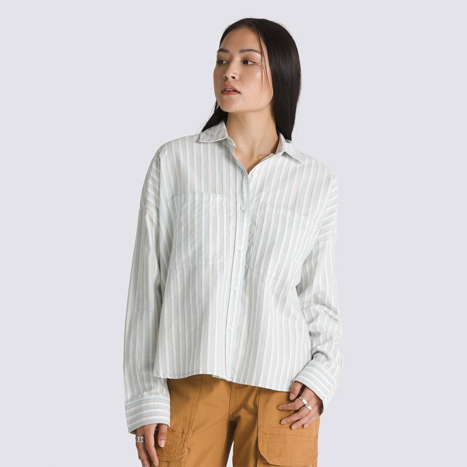 Camisa Antica Boxy LS Gray Mist