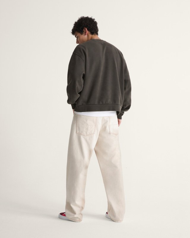 Calça Lx Check 5 Loose Denim Natural Seed 