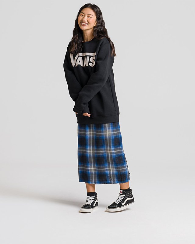 Moletom Vans Classic Crew Ll Black White