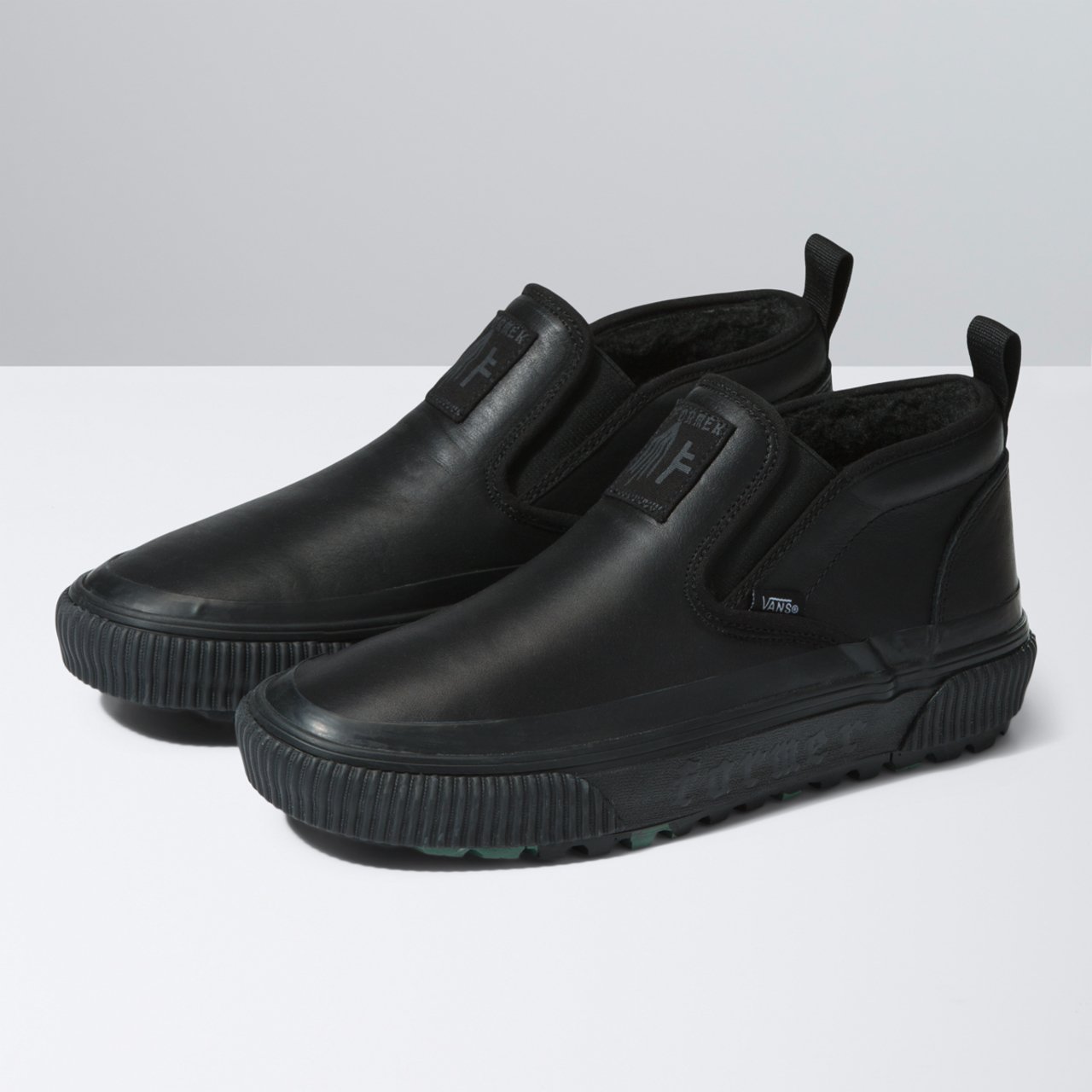Vans slip 2025 on preto couro