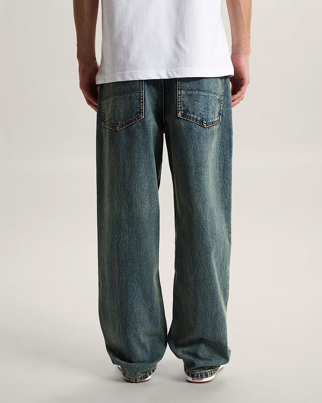 Calça Check 5 Loose Denim Dirty Wash