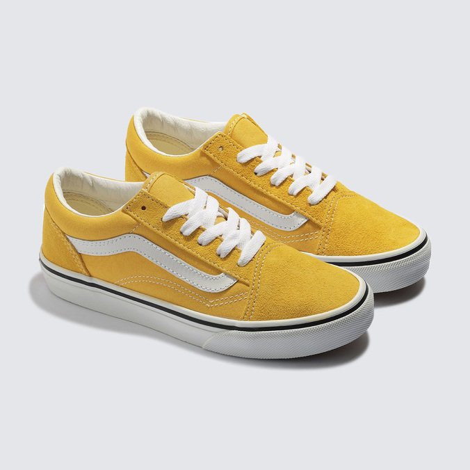 Tênis Old Skool Infantil Checkerboard Golden Glow